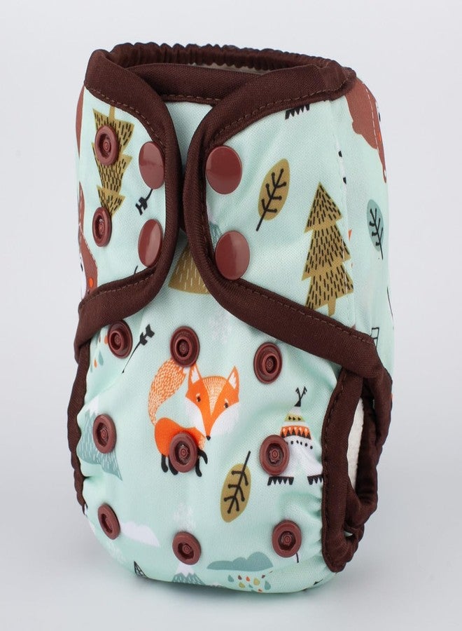Sigzagor Newborn Baby Diaper Nappy Cover 4.4lbs to 10lbs (Teepee Bears) - Image 2